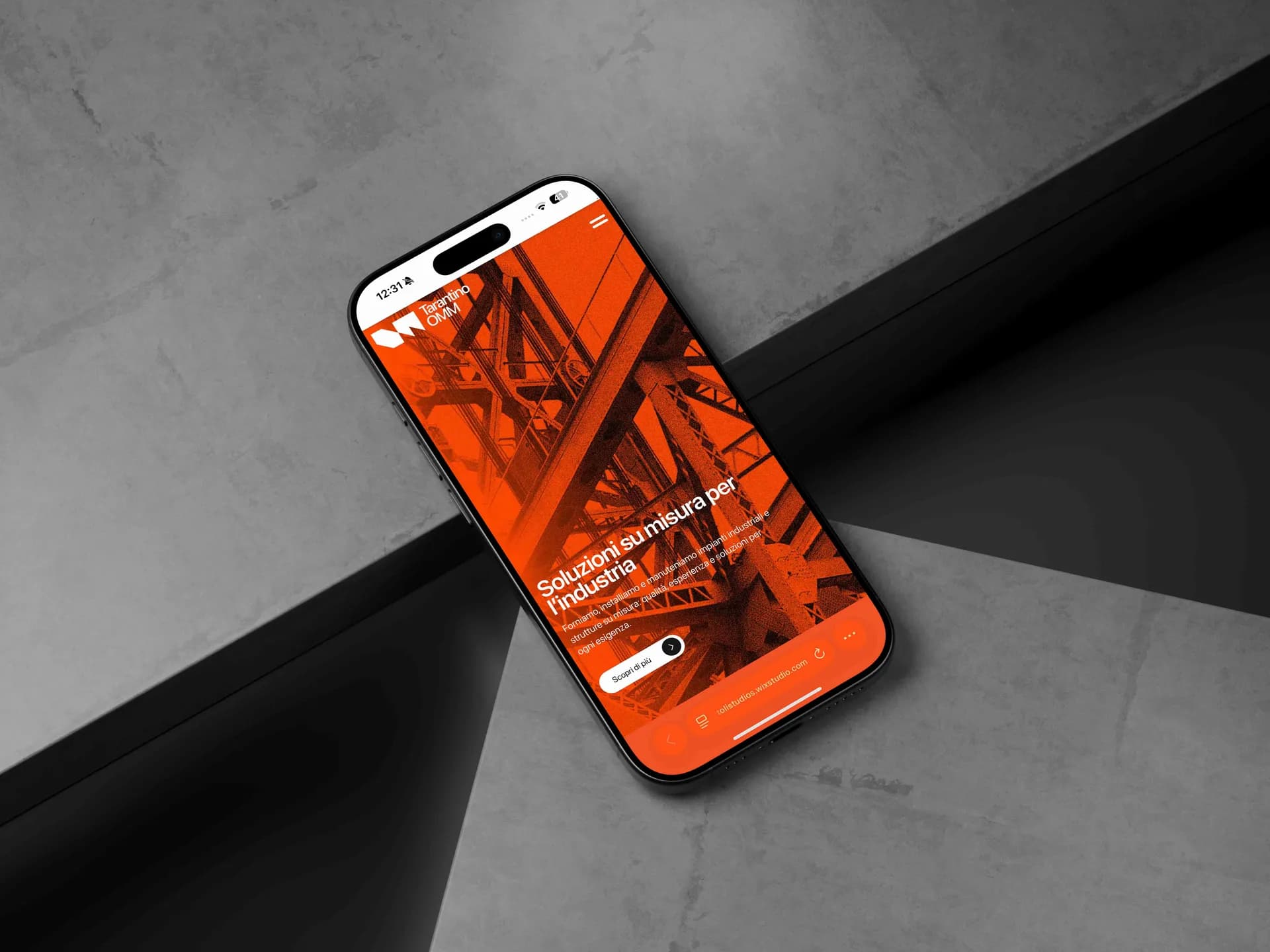 Tarantino OMM — copertina progetto Brand Identity